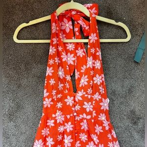 Floral maxi dress! Button up with slit in front. Billabong NWT